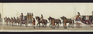 Teil der Panoramadarstellung des gesamten Trauerzugs von Arthur, Herzog von Wellington