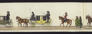 Teil der Panoramadarstellung des gesamten Trauerzugs von Arthur, Herzog von Wellington