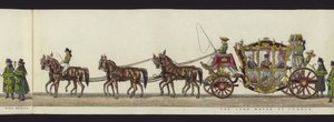 Teil der Panoramadarstellung des gesamten Trauerzugs von Arthur, Herzog von Wellington von Henry Jr and Sala Alken