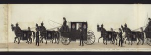 Teil der Panoramadarstellung des gesamten Trauerzugs von Arthur, Herzog von Wellington von Henry Jr and Sala Alken