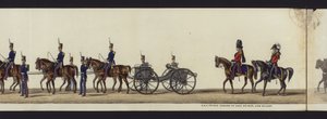 Teil der Panoramansicht des gesamten Trauerzugs von Arthur, Herzog von Wellington