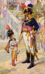 Neben dem weißen Kaninchen bewunderte Aurore sehr General Murat von Henry Justice Ford