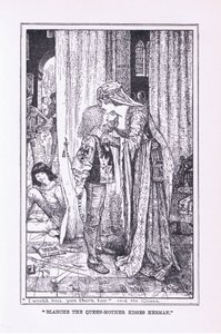 Blanche, die Königinmutter, küsst Hermann, 1912