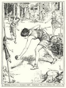 Pero, berühmt unter ihren Freunden für das Fangen des Balls von Henry Justice Ford