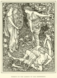 Perseus im Garten der Hesperiden von Henry Justice Ford