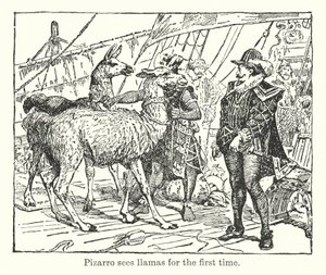 Pizarro sieht zum ersten Mal Lamas von Henry Justice Ford