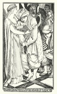 Sumi zeigt Hassan das Buch der Magie von Henry Justice Ford
