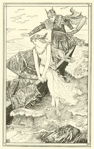 Die goldene Meerjungfrau (Gravur) von Henry Justice Ford