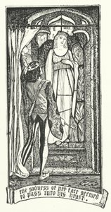 Die Traurigkeit ihres Gesichts schien in sein Herz überzugehen (Gravur) von Henry Justice Ford