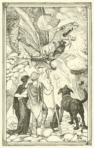 Die drei Hunde (Gravur) von Henry Justice Ford