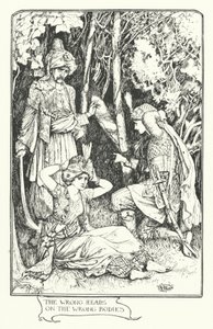 Die falschen Köpfe auf den falschen Körpern (Gravur) von Henry Justice Ford