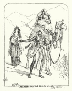 Der schwarze Mann zwingt Udea zu gehen