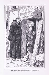 Der Priester hört Colettes Predigt, 1912 von Henry Justice Ford