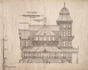 Haus für Herrn S.W. Allerton, Lake Geneva, Wisconsin: Südfassade