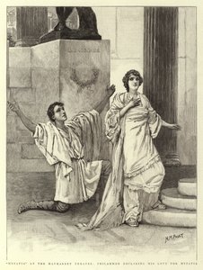 Hypatia im Haymarket Theatre, Philammon erklärt seine Liebe zu Hypatia