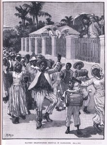 Sklavenemanzipationsfest in Barbados 1834