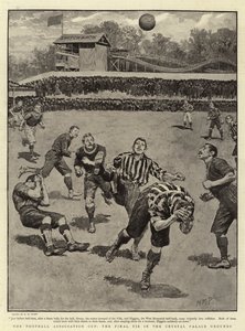 Der FA Cup, das Endspiel im Crystal Palace Grounds von Henry Marriott Paget
