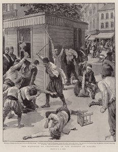 Das Massaker an Christen in den Straßen von Galata