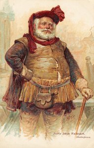 William Shakespeares komische Figur Sir John Falstaff (Druck)