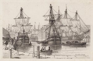 Londoner Docks von Henry Moses
