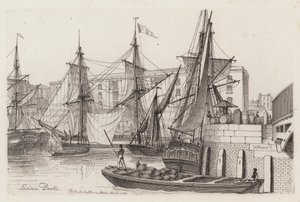 Londoner Docks von Henry Moses