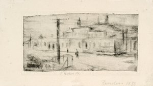 Der Bahnhof in Randers von Henry Nielsen