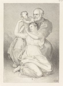 Heilige Familie, nach Michelangelo von Henry Noel Humphreys after John Flaxman