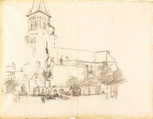 Kirche, St.-Germain-des-Prés, Frankreich von Henry Ossawa Tanner