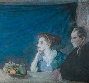 Porträt von Mr. und Mrs. Atherton Curtis mit Stillleben, n.d.