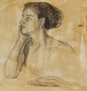 Studie für das Porträt von Mrs. Atherton Curtis von Henry Ossawa Tanner