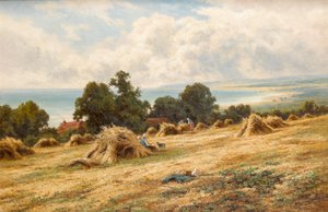 Erntezeit an der Küste von Sussex in der Nähe von Worthing