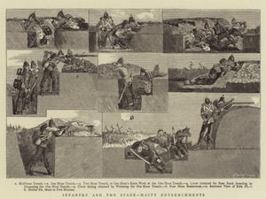 Infanterie und der Spaten, hastige Verschanzungen von Henry Payne