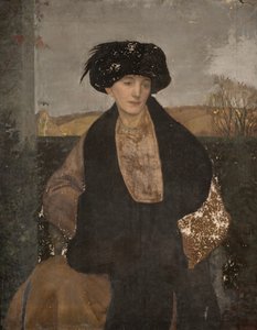 Porträt von Mrs Lester aus dem Slad Valley, Stroud, 1914