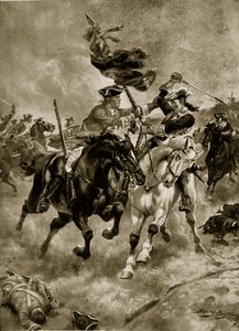 Die Schlacht von Blenheim: Die Kavallerie im Einsatz, Illustration aus 