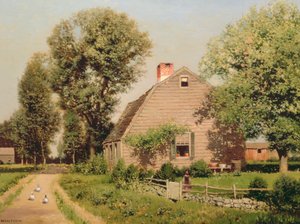 Altes Gehöft an der Landstraße, ca. 1889