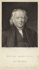 William Allen - Erster Präsident der Pharmaceutical Society of Great Britain (1770-1843) (Gravur) von Henry Perronet (after) Briggs