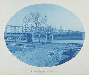 C.M. & St. P. RR Brücke bei Sabula, Ia. von Henry Peter Bosse