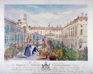 Terrasse der Bedford Conservatories am Covent Garden Market, Westminster, London, 1831