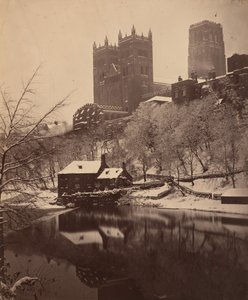 Durham-Kathedrale im Winter von Henry Reverend Holden