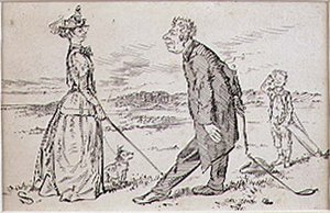 Der höfliche Golfer, Illustration aus der Zeitschrift 