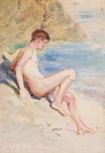 Der Badende, 1910 von Henry Scott Tuke