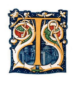 Initialbuchstabe T, 1843