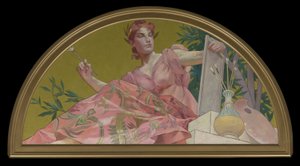Muse der Malerei, 1893 von Henry Siddons Mowbray