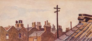 Dächer von Rounton Road, ca. 1930 von Henry Silk