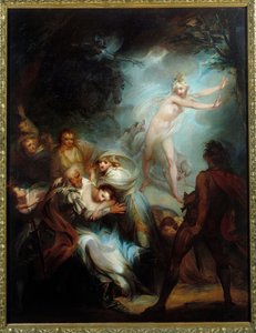 Der verfluchte Wald. Gemälde von Henry Singleton (1766-1839) von Henry Singleton