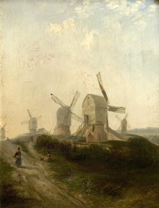 Windmühlen im Nottingham Forest, 1847