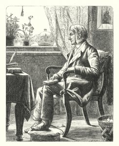 Ein Vater liest die Bibel von Henry Stacey (after) Marks