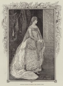 Prinzessin Victoria von Hessen in ihrem Hochzeitskleid von Henry Stephen Ludlow