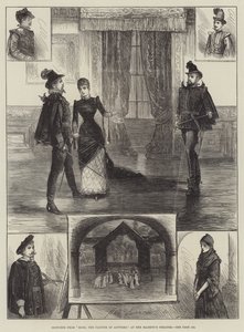 Skizzen von Moro, dem Maler von Antwerpen, im Theater Ihrer Majestät