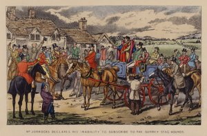 Illustration für Jorrocks’ Jaunts and Jollities (Farblithografie)